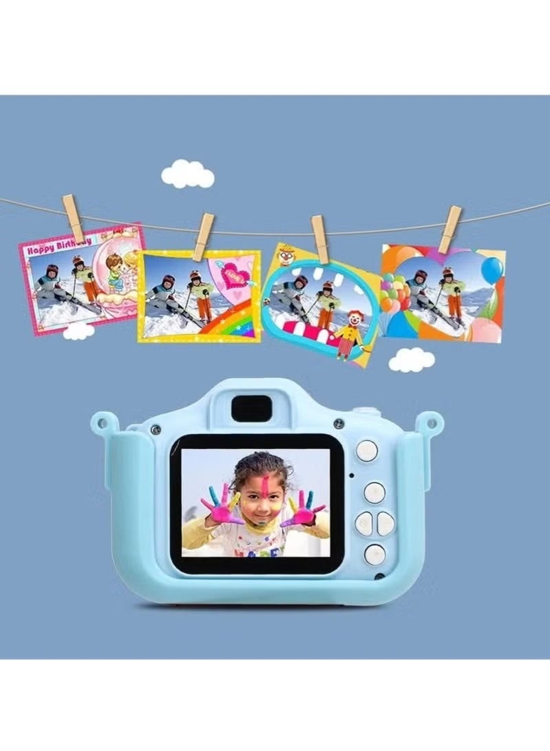 كاميرا سيلفي للأطفال KC03 - كاميرا رقمية عالية الدقة 1920 × 1080 مع شاشة 2.0 بوصة - كاميرا ممتعة وسهلة الاستخدام للأطفال الصغار للأولاد والبنات - مسجل فيديو رقمي مع وضع سيلفي وألعاب مدمجة وبطارية قابلة لإعادة الشحن - هدية مثالية للأطفال - Image 2