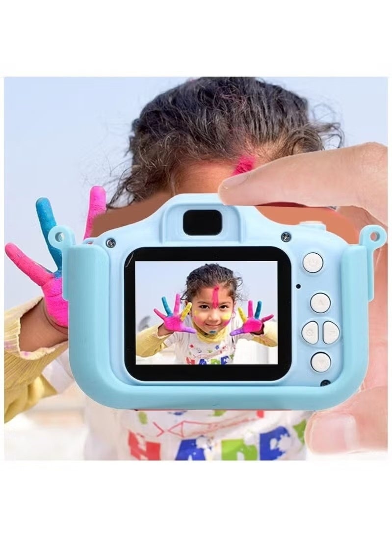 كاميرا سيلفي للأطفال KC03 - كاميرا رقمية عالية الدقة 1920 × 1080 مع شاشة 2.0 بوصة - كاميرا ممتعة وسهلة الاستخدام للأطفال الصغار للأولاد والبنات - مسجل فيديو رقمي مع وضع سيلفي وألعاب مدمجة وبطارية قابلة لإعادة الشحن - هدية مثالية للأطفال - Image 3