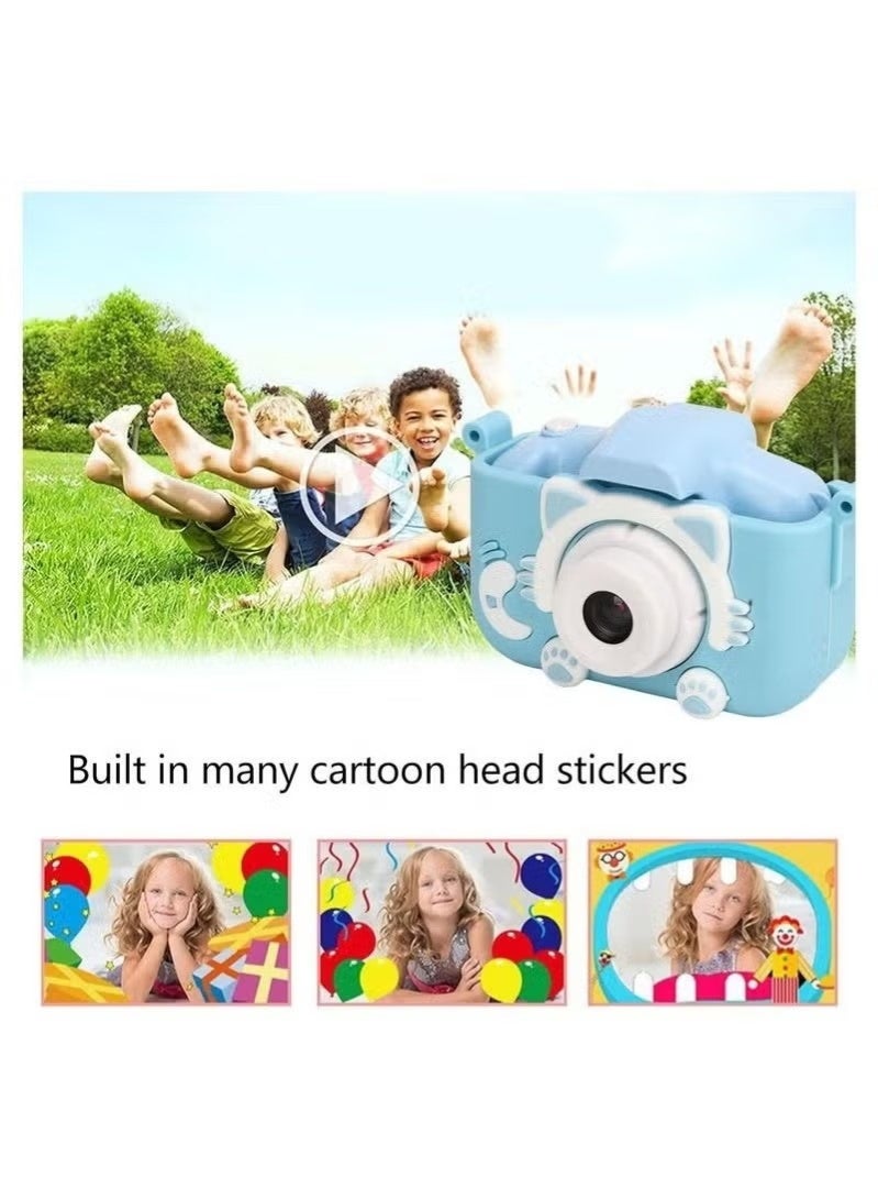 كاميرا سيلفي للأطفال KC03 - كاميرا رقمية عالية الدقة 1920 × 1080 مع شاشة 2.0 بوصة - كاميرا ممتعة وسهلة الاستخدام للأطفال الصغار للأولاد والبنات - مسجل فيديو رقمي مع وضع سيلفي وألعاب مدمجة وبطارية قابلة لإعادة الشحن - هدية مثالية للأطفال - Image 5