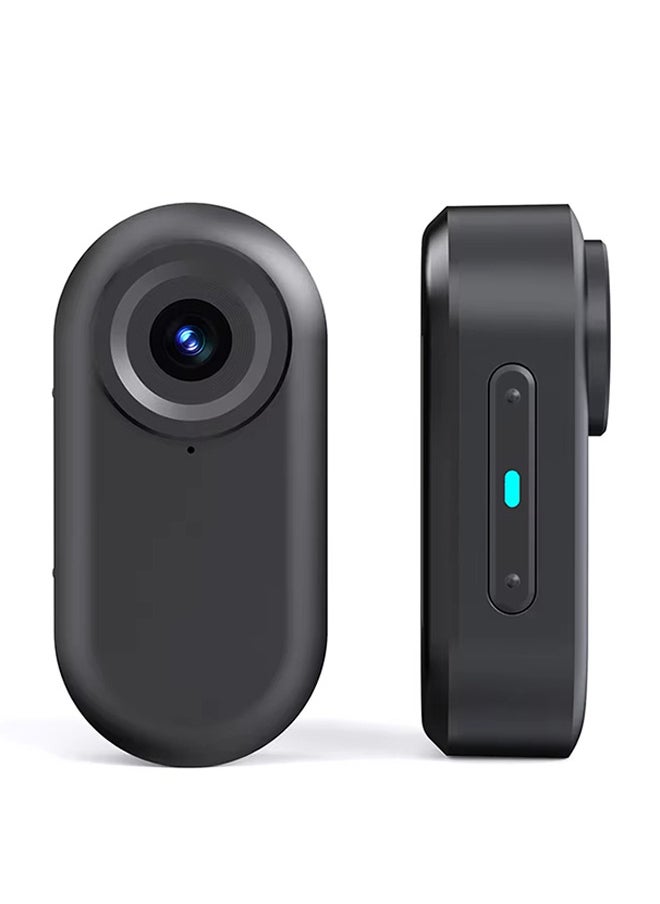 Generic - Thumb Action Camera, Pocket Cam, Stabilization, Magnetic charging case,80° FOV, Suitable for Vlogging and Web Cam, with LED Display Can be played back, 64G Card - Image 1
