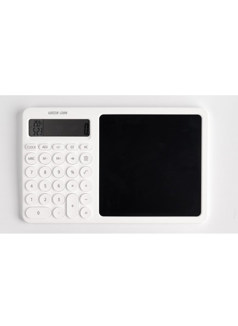 GREEN LION CalcWrite Pro Calculator - Writing Pad Combo - White  - Image 2