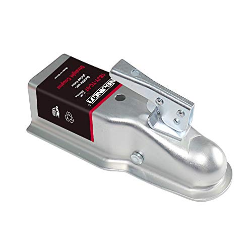 NBJINGYI Straight Trailer Coupler for 2" Ball and 3" Channel Tongue, 5,000 lbs Gross Weight Capacity, Zinc-Plated Steel for Equipment and Tandem Axle Trailers - Image 2