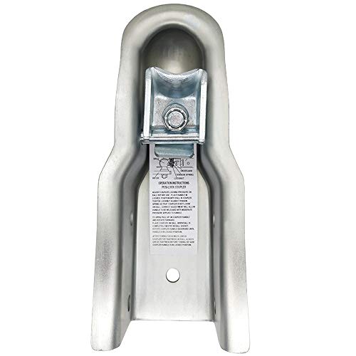 NBJINGYI Straight Trailer Coupler for 2" Ball and 3" Channel Tongue, 5,000 lbs Gross Weight Capacity, Zinc-Plated Steel for Equipment and Tandem Axle Trailers - Image 5