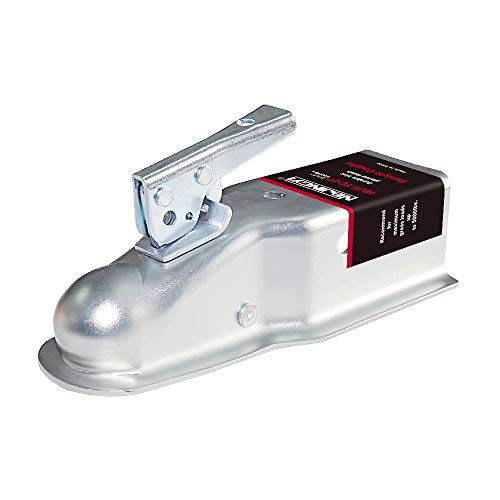 NBJINGYI Straight Trailer Coupler for 2" Ball and 3" Channel Tongue, 5,000 lbs Gross Weight Capacity, Zinc-Plated Steel for Equipment and Tandem Axle Trailers - Image 1