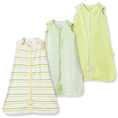 NINTARABABY 0.5 TOG Sleep Sack - Premium Organic Cotton, Lightweight Wearable Blanket for Newborns, Infants & Toddlers (9-15 Months), Unisex Baby Sleeping Bag, Gifts for Babies, Pack of 3 - Image 1