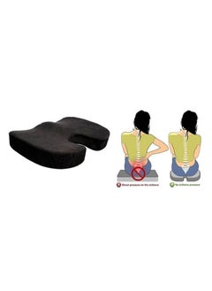 Sharpdo Coccyx Medical Orthopedic Memory Foam Seat Cushion Velvet Black  - Image 3