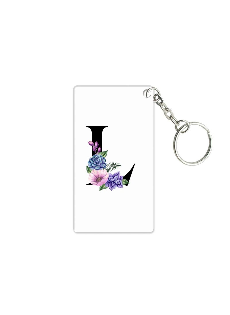 PRINTSHOP4ME Acrylic Alphabet A-Z Initial Letter Keychain for Women Bag Charms Purse Charms For Handbags Pendant Key Ring for Purse Handbags Women Girl Key Ring for Backpack  - Image 1