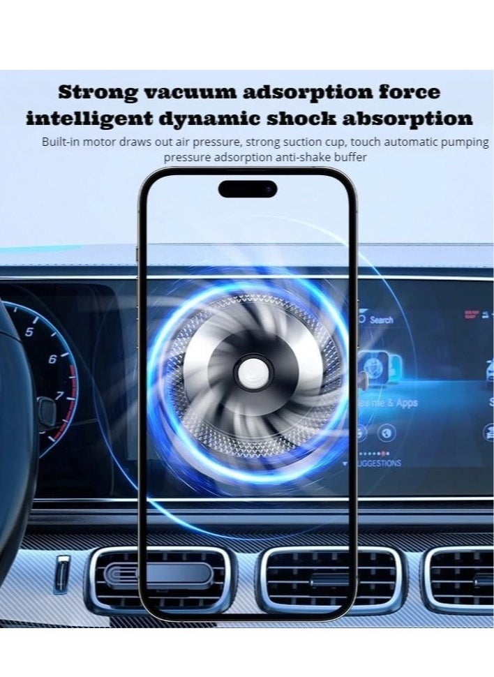 "Wireless Phone Charging Magnetic Suction Cup Holder – Secure Mount with Vacuum Suction"