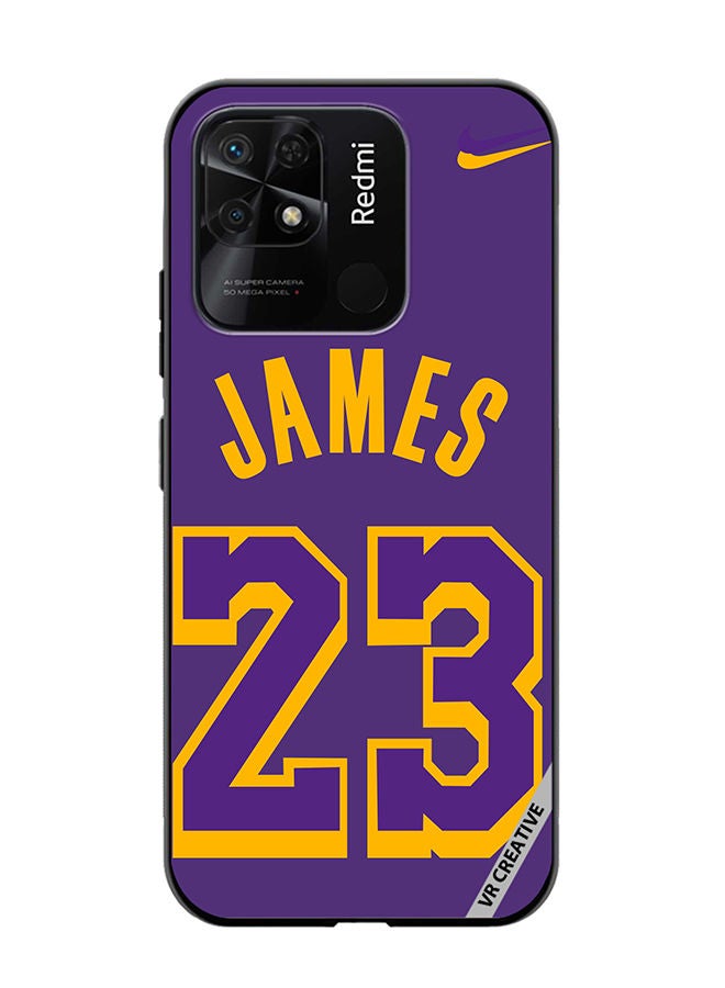 VR CREATIVE Protective Case Cover For Xiaomi Redmi 10C James 23 Purple Design Multicolour - Image 1