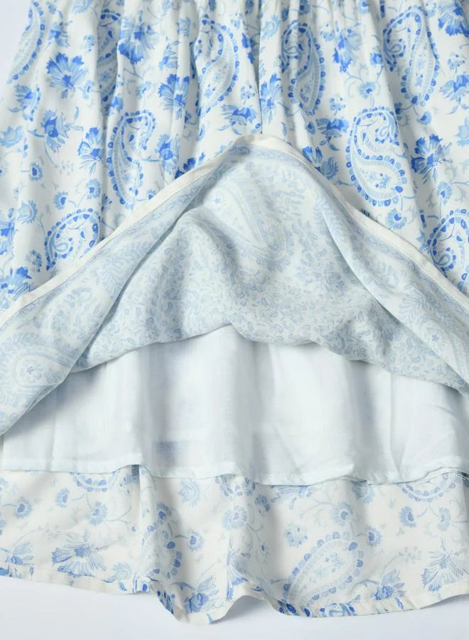 BELLA MODA Floral Peter Pan Dress