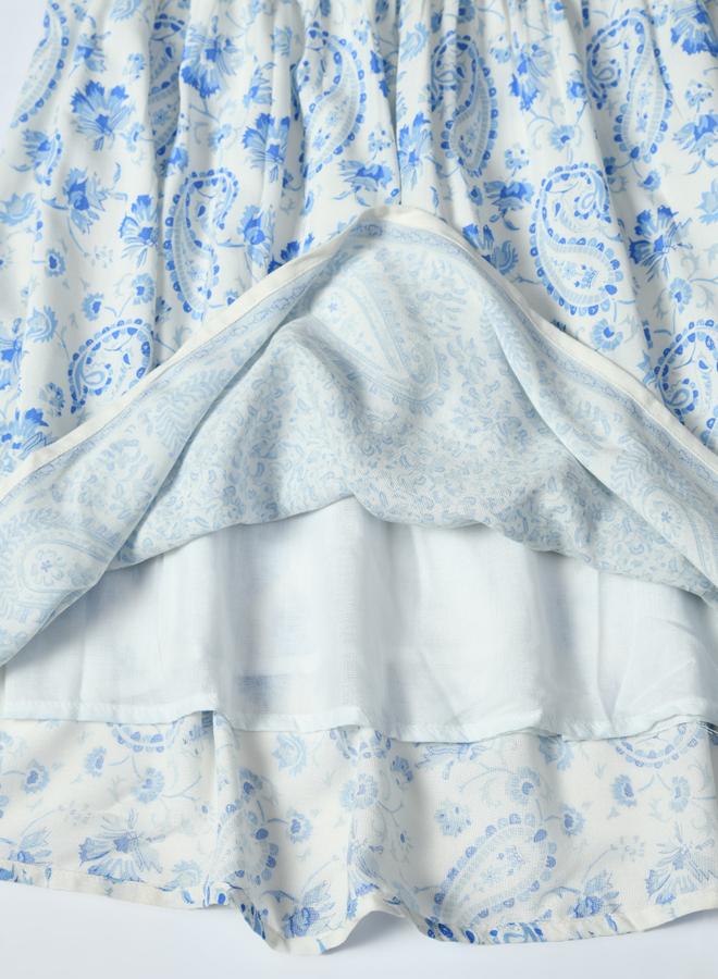 BELLA MODA Floral Peter Pan Dress - Image 5