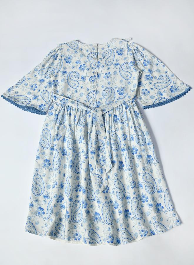 BELLA MODA Floral Peter Pan Dress - Image 2