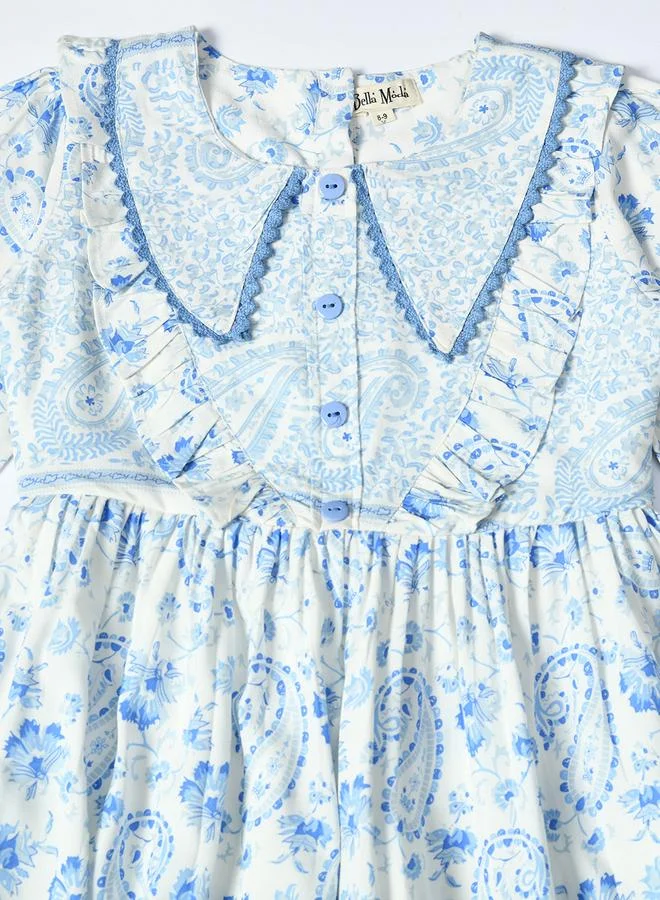 BELLA MODA Floral Peter Pan Dress