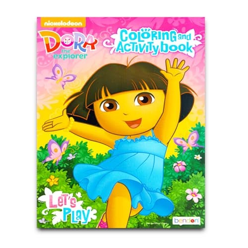Dora the Explorer Coloring Book Super Set - 3 Dora Coloring Books Bundle with Dora Play Pack (Dora and Friends Party Supplies) - Image 4