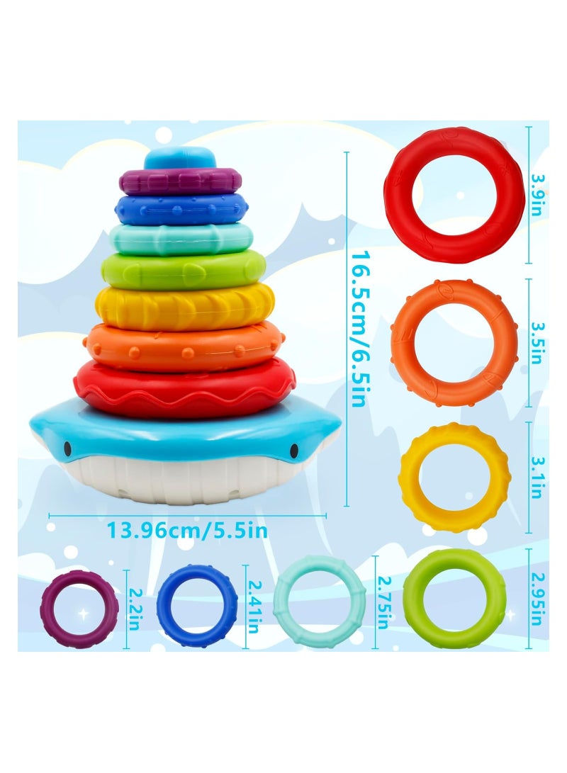 KASTWAVE Stacking Toys Baby Blocks, Sensory Montessori Stacking Toys for Toddlers, Development Teething Infant Toy, Learning Educational Gifts for 6 9 12 18 Months, Early Education Educational Toys - Image 3