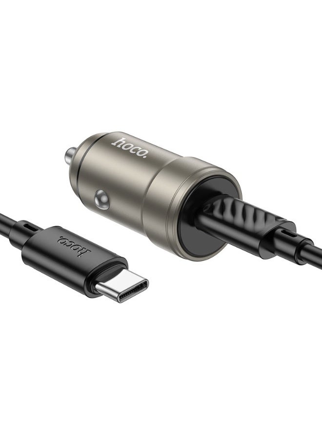 Hoco Z57 Glorious single-port PD30W car charger set(C to C) - Image 3
