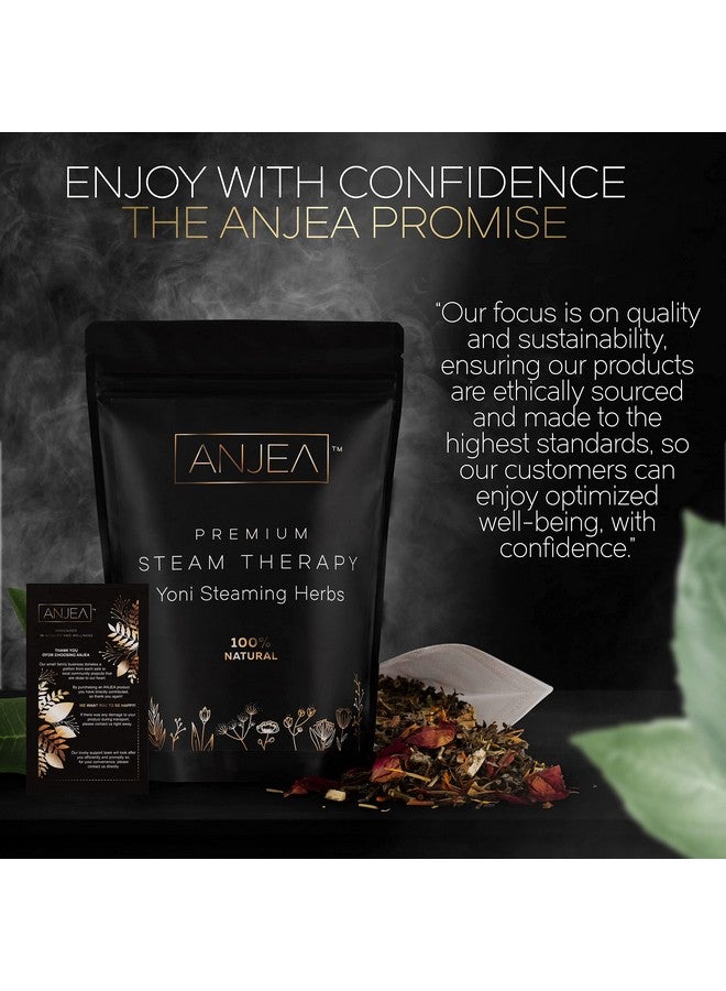 ANJEA Yoni Steaming Herbs 2 oz (2-4 steams), Vsteam Herbs for Cleansing and Tightening, Natural V Steam Herbs for V Steam Seat Kit, Herbal Sitz Bath Soak, Feminine Wash, Filter Bags Included - Image 5