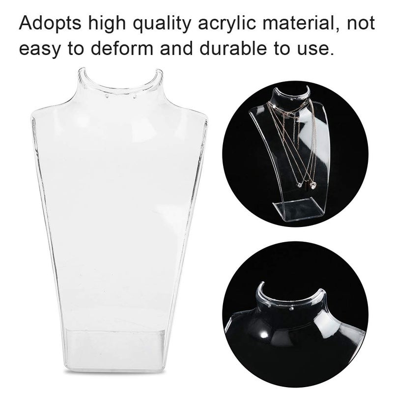 cheekyglo Beautiful and Practical 3 Colors Jewelry Display Stand Earring Holder, Durable Jewelry Model Bust Stand, for Earring for Necklace(transparency) - Image 5