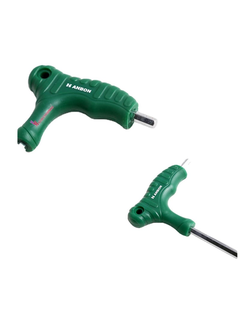 Malfah Enterprises - Malfah T Handle Hex Key 5mm Allen Key Set Spanner Twrench Bolts Nuts Mechanical Automotive Garage 652305 - Image 1