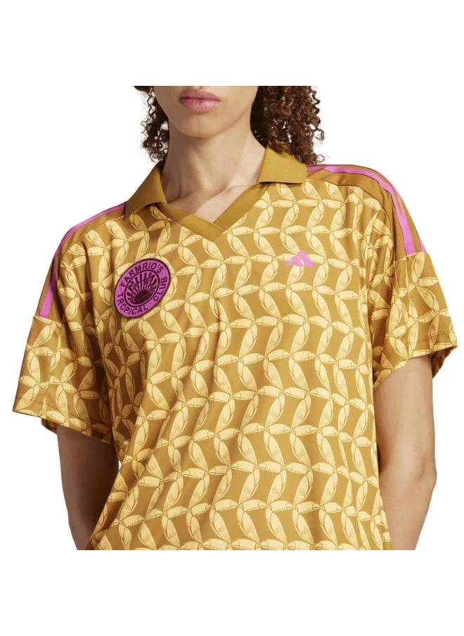 اديداس adidas FARM TIRO TEE Brown Training SHIRT for Women - 3XS