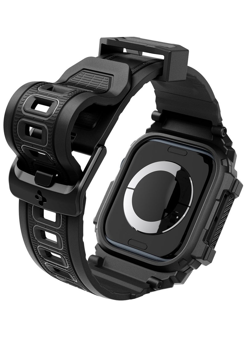Rugged Armor Pro for Apple Watch Series 10 (46mm) Case with Band - Matte Black