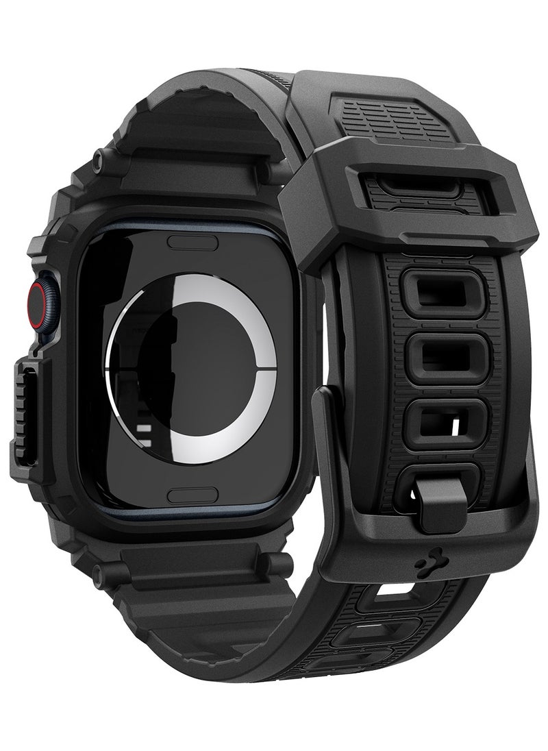 Spigen Rugged Armor Pro for Apple Watch Series 10 (46mm) Case with Band - Matte Black  - Image 2