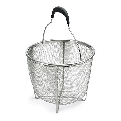 Polder 8 inch Strainer and Steamer Insert Basket, Stainless Steel, Perfect for Cooking Vegetables, Pasta and more - Image 2