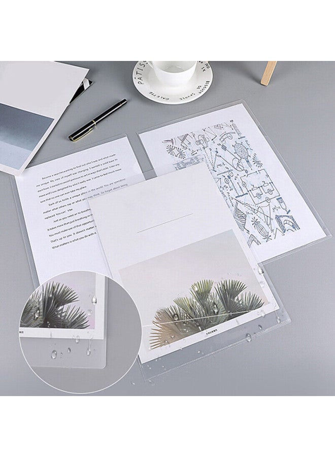Tango A4 Transparent File Folders, 11-ring Loose-leaf Pockets, 50 Pieces, Doent Refill Pockets, Contract And Bill Protection Pockets, Waterproof And Dustproof Office Supplies, 11-ring Pockets For Use With Quick-clip Binders - Image 3