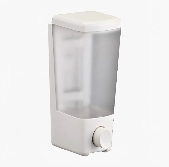 NISHWARE LE Soap Dispenser LE-22WH Wall Mounted Glossy White Bathroom Soap Dispenser Heavy Duty Abs Plastic Suitable for Soap/Shampoo/Conditioner - Image 5