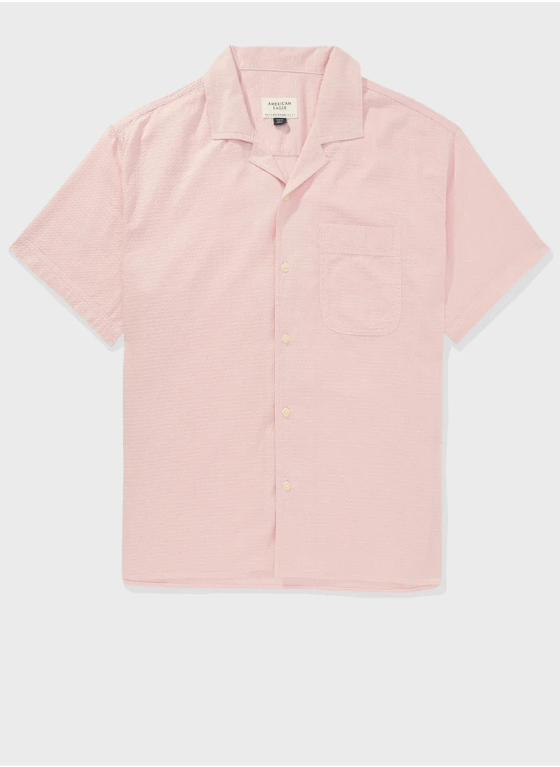 امريكان ايجل Tropical Button-Up Poolside Shirt