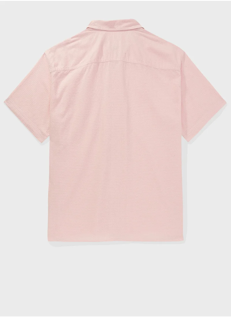 امريكان ايجل Tropical Button-Up Poolside Shirt