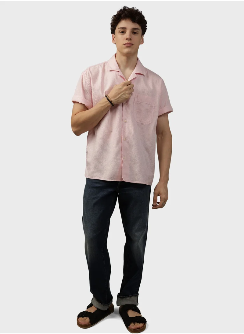 امريكان ايجل Tropical Button-Up Poolside Shirt