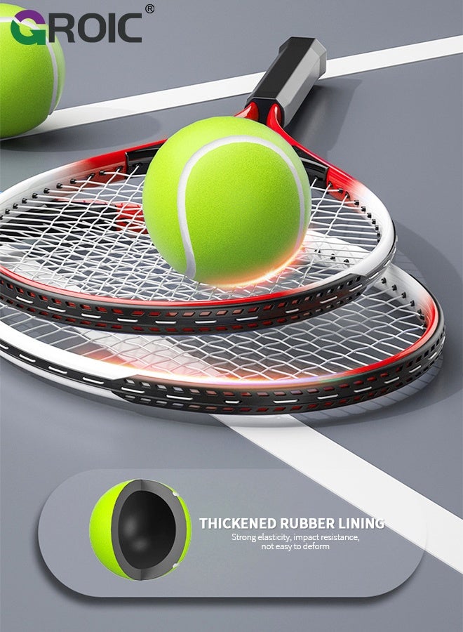 GROIC 7 Pcs Tennis Rackets Set, Tennis Trainer Tennis Practice Gear Tennis Parent-child Training Equipment Kit with 1 Trainer Base, 2 Parent-child Tennis Racket, 3 Balls, 1 Bag  - Image 5