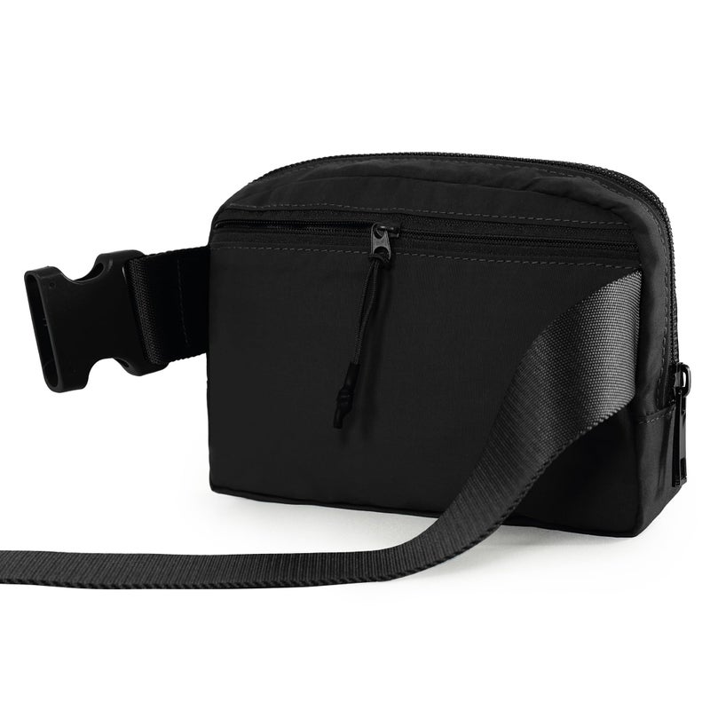 ODODOS Unisex Mini Belt Bag with Adjustable Strap Small Fanny Pack for Workout Running Traveling Hiking, Black - Image 4
