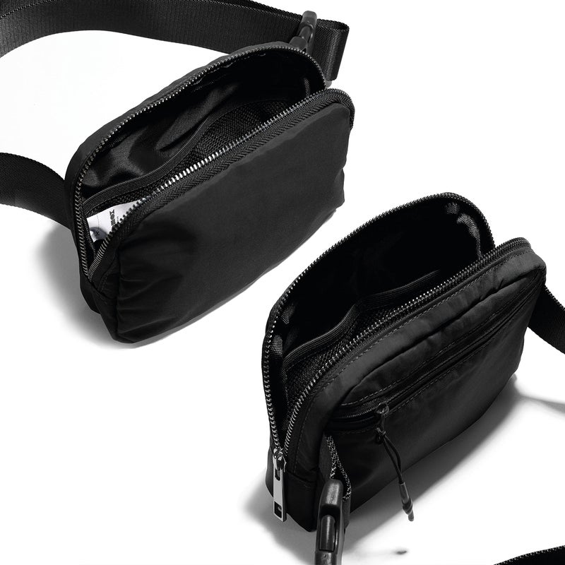 ODODOS Unisex Mini Belt Bag with Adjustable Strap Small Fanny Pack for Workout Running Traveling Hiking, Black - Image 5