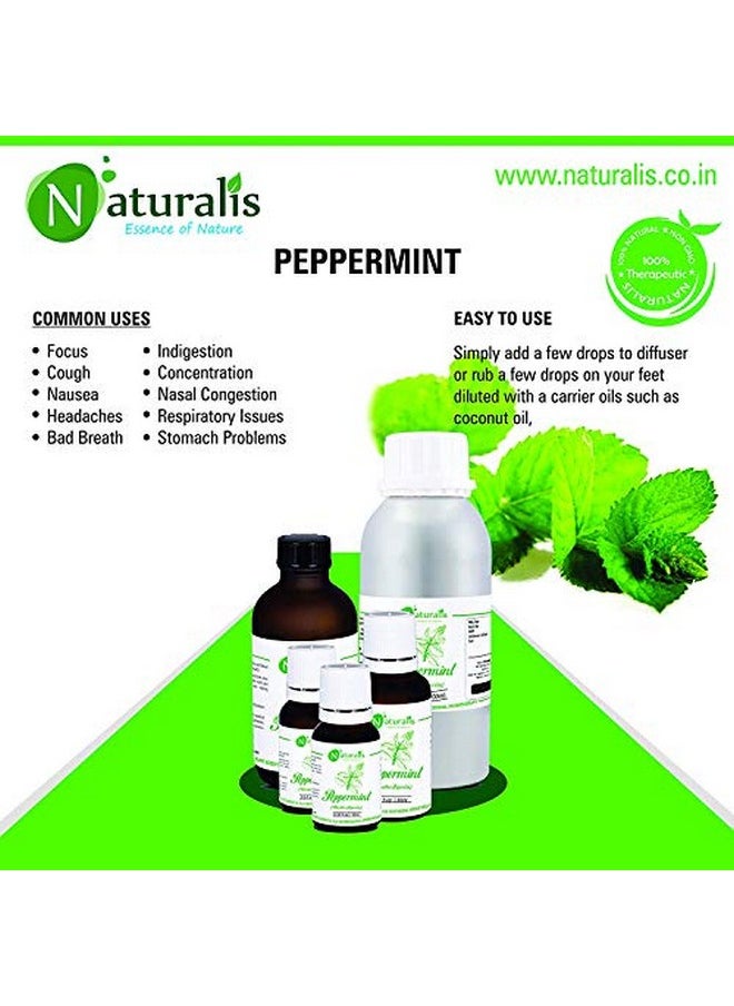 Naturalis Naturalis Essence Of Nature Peppermint Essential Oil Undiluted Pure And Natural Therapeutic Grade For Steaming, Hair, Skin, Face & Diffuser - (30 Ml) - Pack Of 4  - Image 5