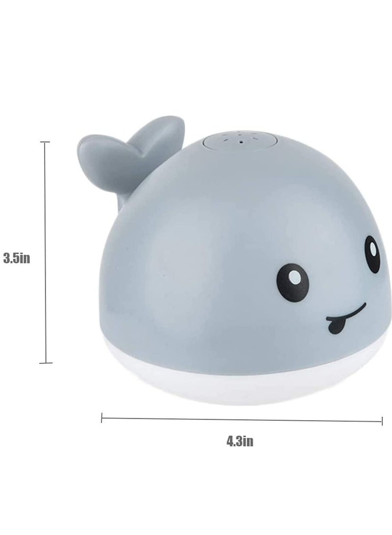 Baby Bath Toys, Light Up Toys with LED Light, Sprinkler Bathtub for Toddlers Infant Kids Boys Girls, Whale Spray Water Toy, Shower Pool Bathroom Toy - Image 4