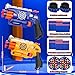 BBnote 2 Pack Blaster Guns Boys Toy for 3 Year Old Kids 80 Soft Foam Darts Bullets 2 Targets 2 Wrist Strap Gun Toys Gifts for Ages 812Christmas Stocking Stuffers Party Supplies for Toddler Orange - Image 2
