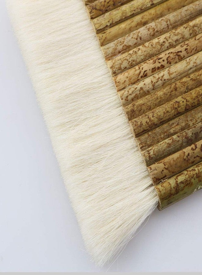 PZRT Sheep Hair Hake Brush, Bamboo Handle Haik Brush for Watercolor, Wash, Ceramic & Pottery Painting, 5.3 x 4.1 Inches - Image 3
