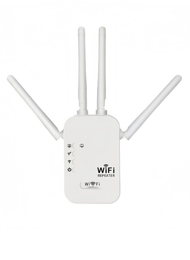 1200Mbps WiFi Range Extender AC WiFi Extender WiFi Booster WiFi Repeater with 4 External Antennas, WiFi Signal Amplifier Dual Band 2.4G and 5G - Image 2