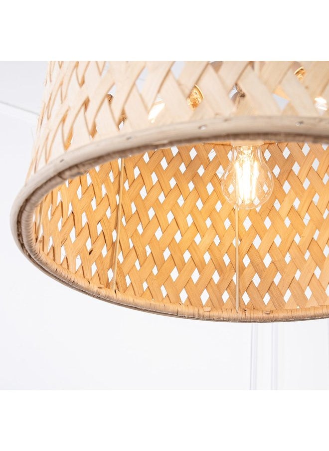 tbshomelamp - Bamboo Celling Lighting Beige 40X25X1Cm - Image 1