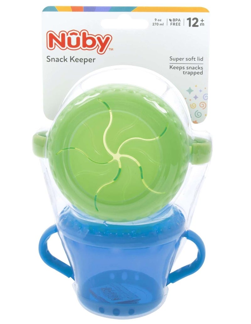 Nuby 2-Pack Snack Keepers, Blue and Green - Image 5