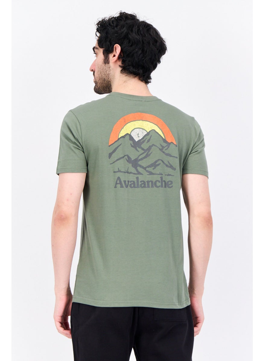 Men Sportswear Fit Short Sleeves Outdoor T-Shirt, Olive - pzsku/Z03A6D0413C1986305632Z/45/_/1737641887/830d8d3d-e5cb-4845-b285-405cde2985f4