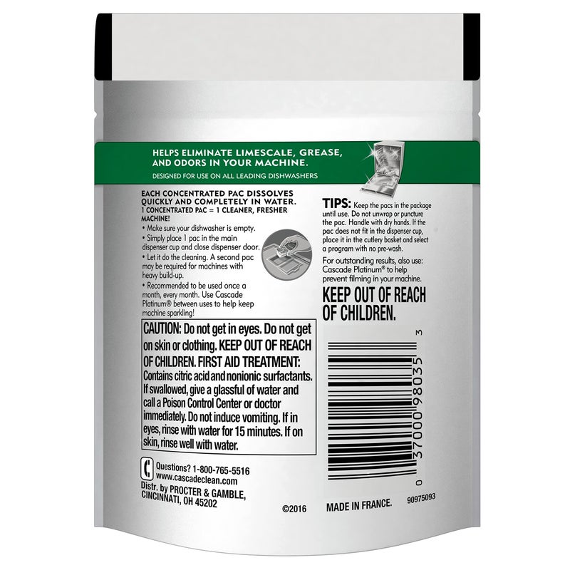 Cascade Platinum Dishwasher Cleaner, 6 count - Image 3