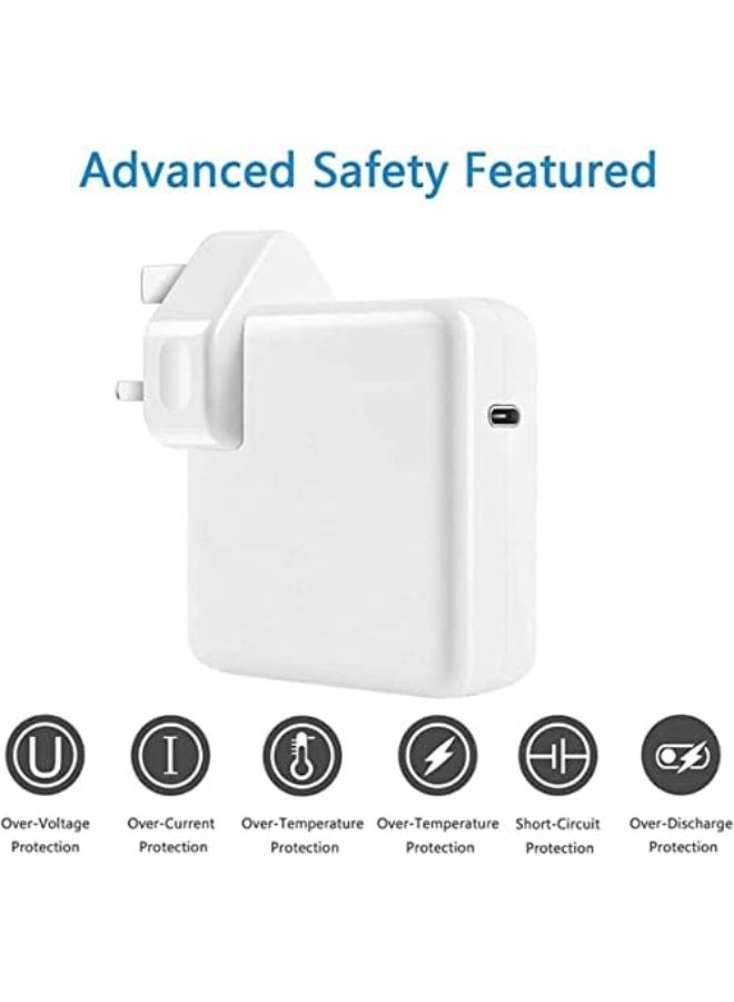 Pritzker 96W USB-C Fast Charger Type C Power Adapter with 6.57ft/2m USB-C to C Cable for MacBook Pro/Air, Laptops & Smartphones - Image 4