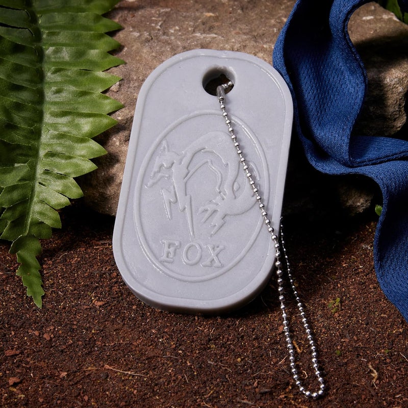 numskull Official Metal Gear Solid Delta: Snake Eater Soap on a Rope – Dog Tag Shaped Gamer Soap with Metal Chain – Tactical Gift for Fans - Image 4