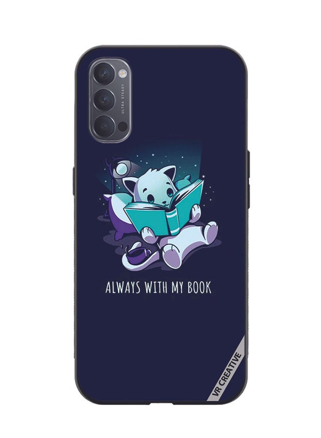 VR CREATIVE Protective Case Cover For Oppo Reno4 Pro 5G Always With My Book Design Multicolour - Image 1