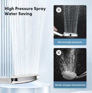 High Pressure Shower Head with 3 Spray Modes, Water Saving Shower Head with ON/OFF Pause Switch, Anti-clog Nozzles Handheld Showerhead - view 4