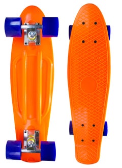 Orange board and Blue wheels