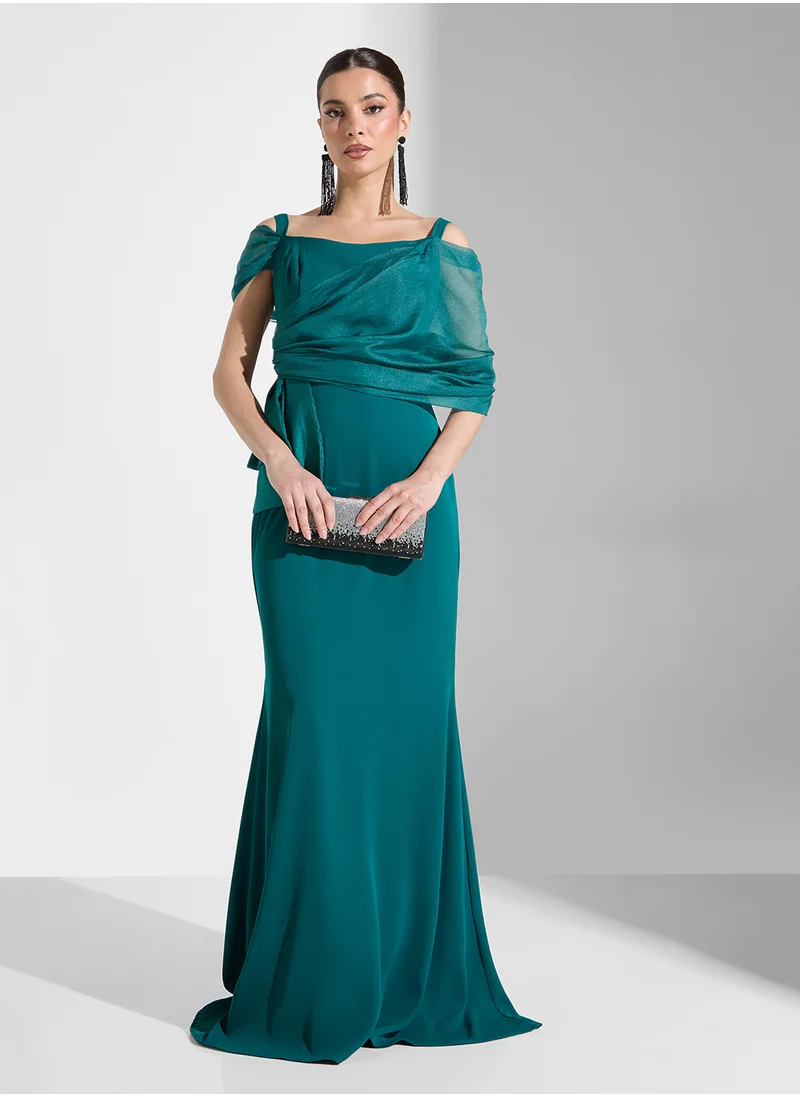 Iyra Draped Maxi Dress